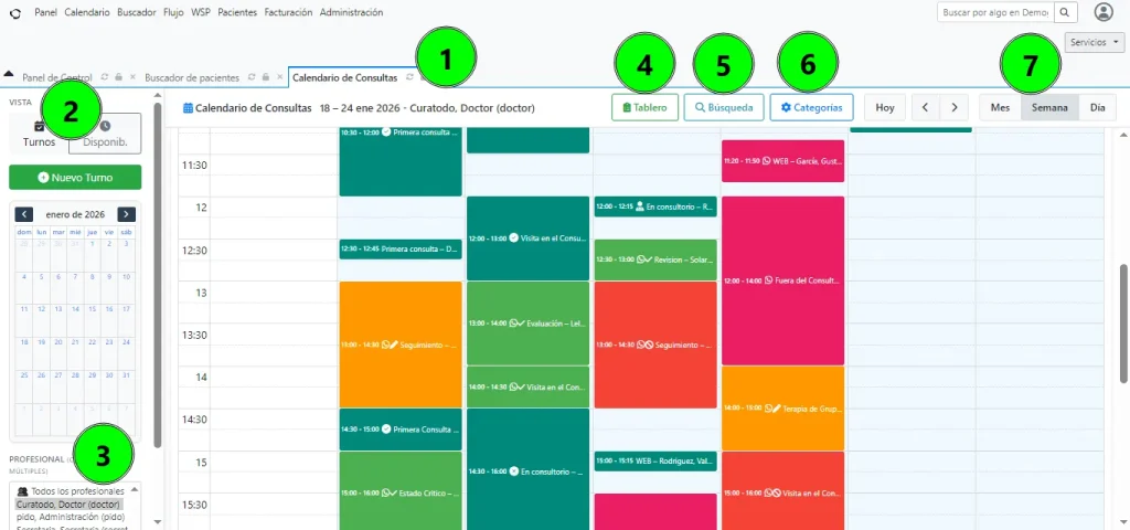 Calendario de citas