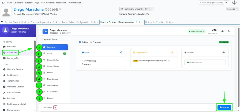 Panel de Consulta